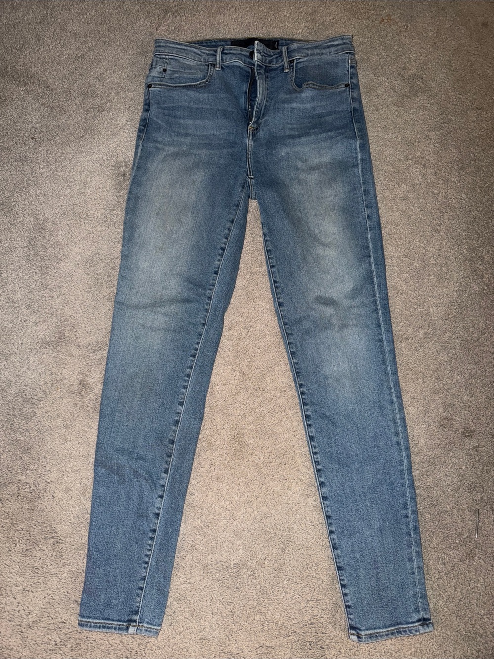 Alexander Wang Women's Faded Blue Skinny Jeans - Style WHIP